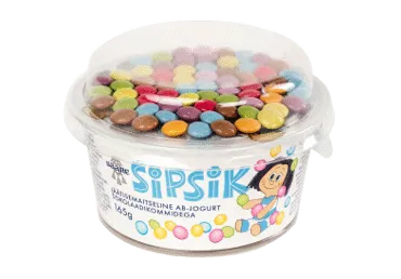 AB-jogurt SAARE Sipsik šok.kommid,165g