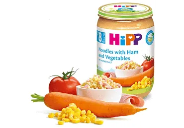 Aedvilja-nuudliroog singiga HIPP 8k 220g