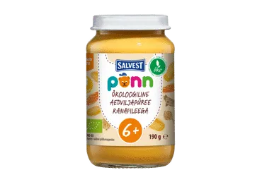 Aedv.püree kanafile.SALVEST Öko 190g 6k