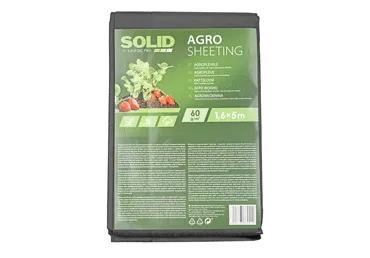 Agroplēve SOLID 1,6x5m 60g melna
