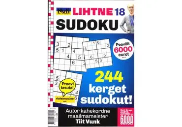 Ajakiri Nuti Lihtne Sudoku