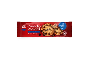 Cepumi ar šokolādes gabaliņiem WELL DONE 150g