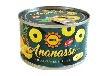 Ananassiviilud kerges siirupis MINU 227g