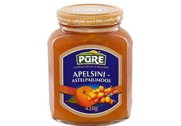 Apelsīnu-smiltsērkšķu ievārījums PŪRE, 420g