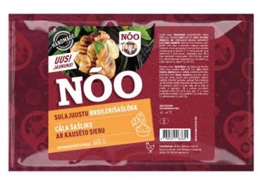 Broilerišašlõkk NÕO, sulajuustu, 600g