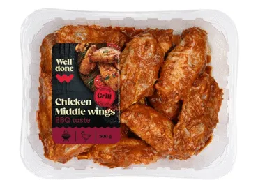 Cāļa pusspārni BBQ marinādē WELL DONE 500g