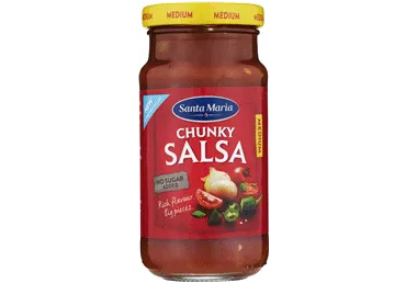 Sarkano tomātu salsa vidēji asa 230g, Santa Maria