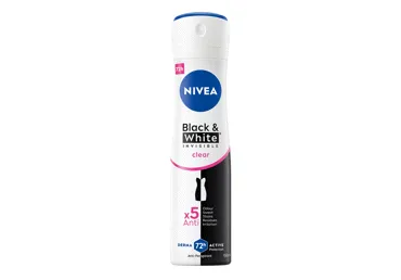 NIVEA, spreideodorant naistele,Invisible Black & White Clear,150 ml