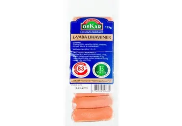 E-vaba Lihaviiner, OSKAR, 125 g