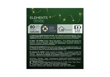 Virtene iekštelpām 80LED balta ELEMENTS