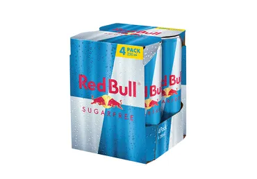 Energiajook RED BULL suhruvaba 4x250ml