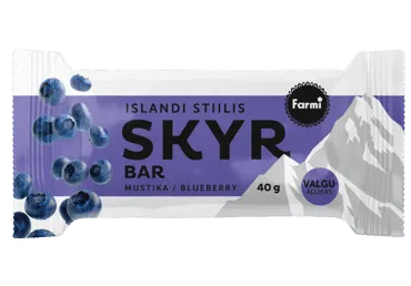 Glasuur. skyr mustikadessert FARMI 40g