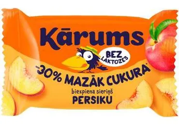 Biezpiena sieriņš bez laktozes KĀRUMS persiku 40g
