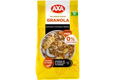 Granola AXA seemned-banaan-kookos 300g