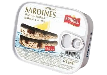 Grill sardiinid omas mahlas, EPINELL, 140g