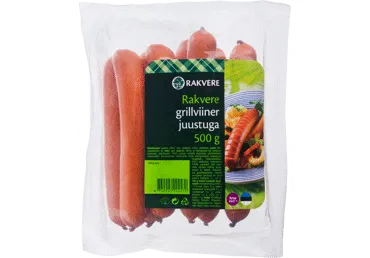 Grillviiner RAKVERE, juustuga, 500g