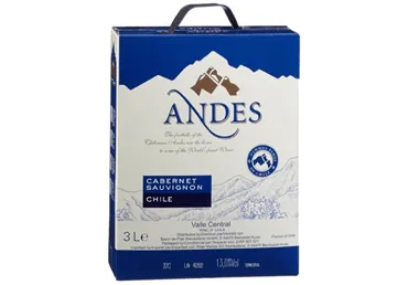 GT p.v. ANDES Cabernet Sauvignon 3L,BIB