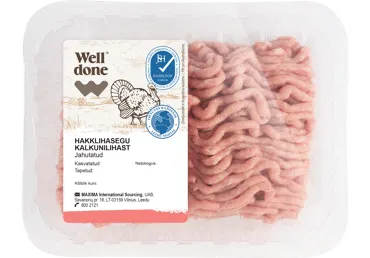 Hakklihasegu kalk.lihast WELL DONE,400g
