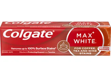 Hambapasta Colgate Max White Coffee, Tea & Wine 75ml