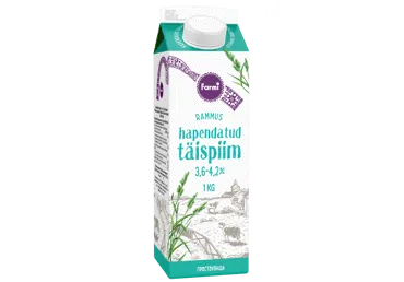 Hapendatud täispiim FARMI 3,8-4,2%, 1kg