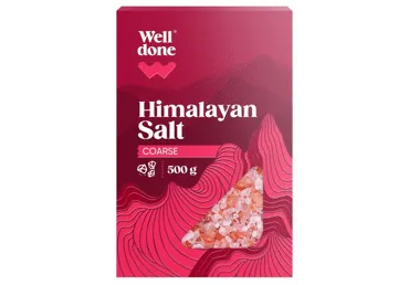 Rozā Himalaju sāls WELL DONE rupjais 500g