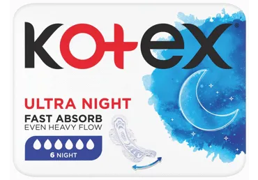 Hügieenisidemed KOTEX Ultra Night 6tk
