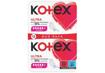 Hügieenisidemed KOTEX Ultra Super 12tk