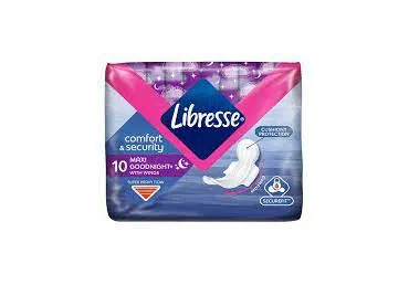 Hügieenisidemed LIBRESSE MaxiNight+ 10tk