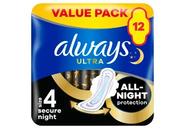 Hüg.sidemed ALWAYS Ultra Night S4 12tk