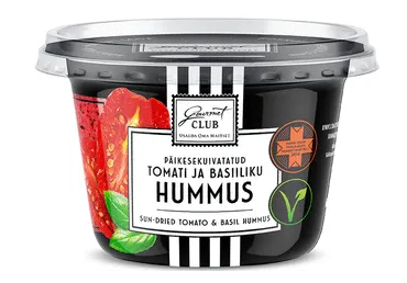 Hummus päik.kuiv.tomat-basiil.GC,200g