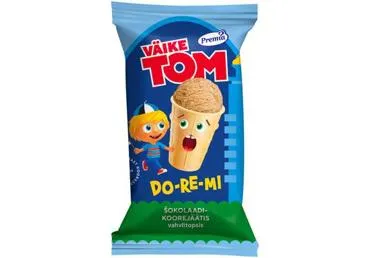 Jäätis Do-re-mi šok.VÄIKE TOM tops, 65g