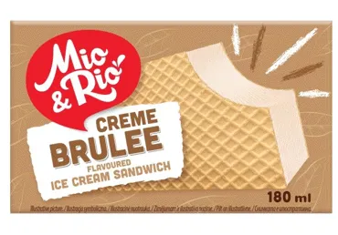 Saldējums MIO&RIO Creme Brulee sendvičs 90g
