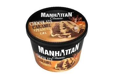 Saldējums MANHATTAN ar šokolādes un karameļu garšu 705g