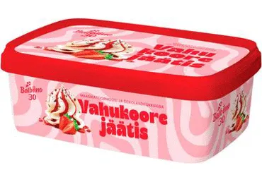 Jäätis maasika-piimašok.BALBIINO 500g