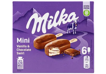 Jäätis MILKA mini multipakk pulk 6x37g