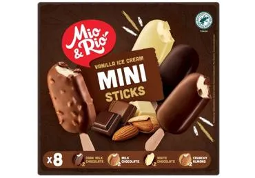 Jäätis vanilje piimašok.MIO&RIO,8tk,276g