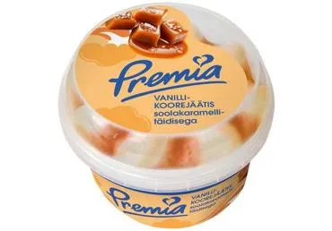 Jäätis vanilje-soolakaram.PREMIA,250g
