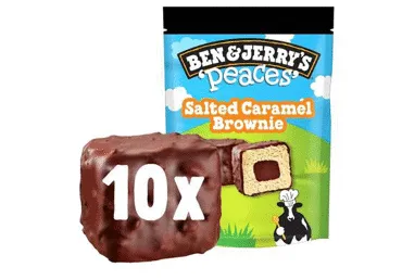 Jäätisetükid soolakar.BEN&JERRY'S 10x15g