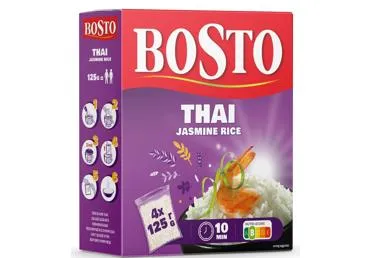Rīsi BOSTO Tai Jasmin 4x125g