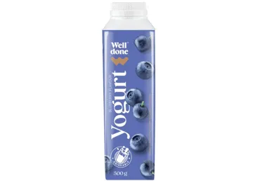 J.jogurt mustika m. WELL DONE 2%, 500g