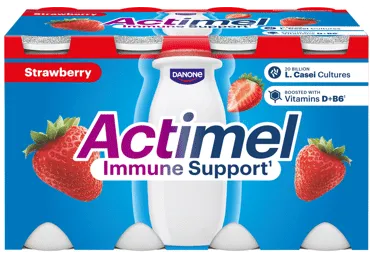 Jogurta dzēriens ACTIMEL zemeņu 8x100g