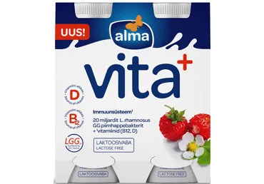 Jog.jook ALMA Vita+ metsmaasika, 4x100g