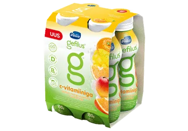 Jog.jook GEFILUS apel.-mango l.v.,4x100g