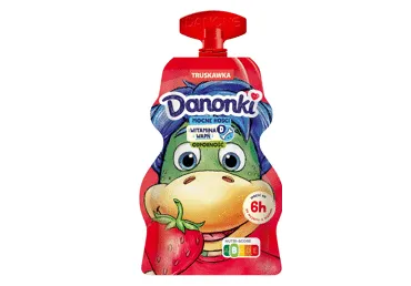 Jogurts DANONKI ar zemeņu garšu 70g 