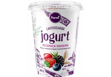 Jogurt FARMI metsamarja rukkikamaga,380g