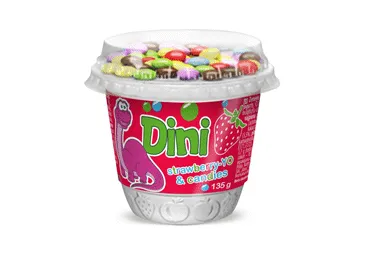 Jogurts MIO&RIO zemeņu ar dražejām 3.8% 135g