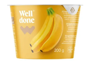 Jogurts WELL DONE banānu 5,1% 200g