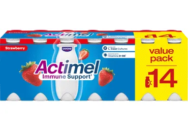 Jogurtijook maasika 14x100g, ACTIMEL, 1,4 kg