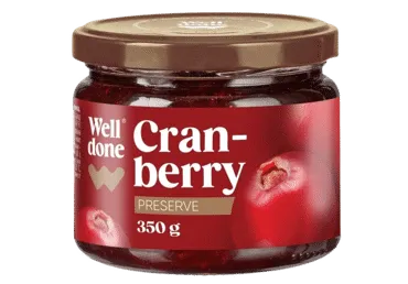 Ievārījums WELL DONE dzērveņu 350g