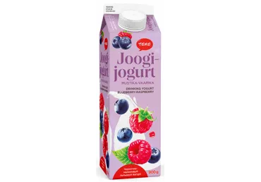 Joogijogurt mustika-vaarika, TERE, 900 g